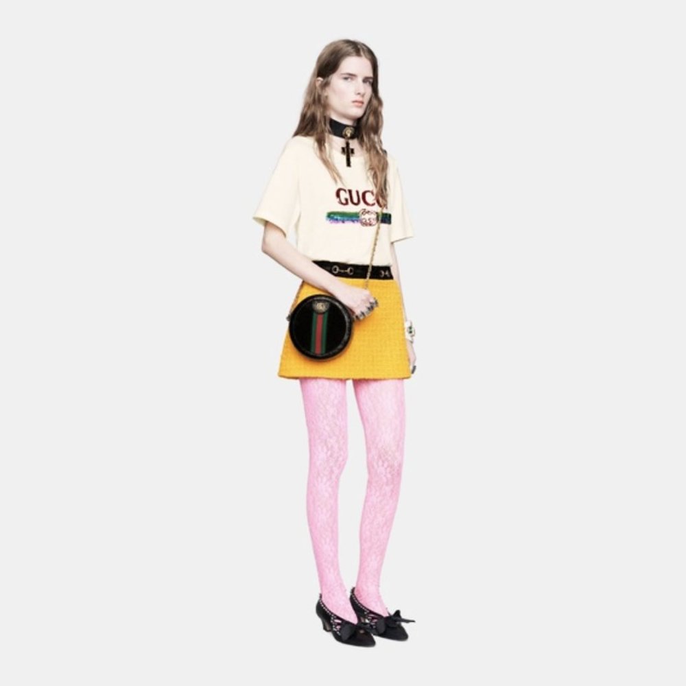 Gucci Ophidia Suede Round Cross Body Bag - Picture 10 of 11